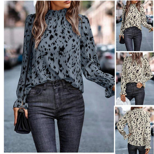 Vivienne Long Sleeve Women's Polyester Blouses 2023 Fall Fashion
